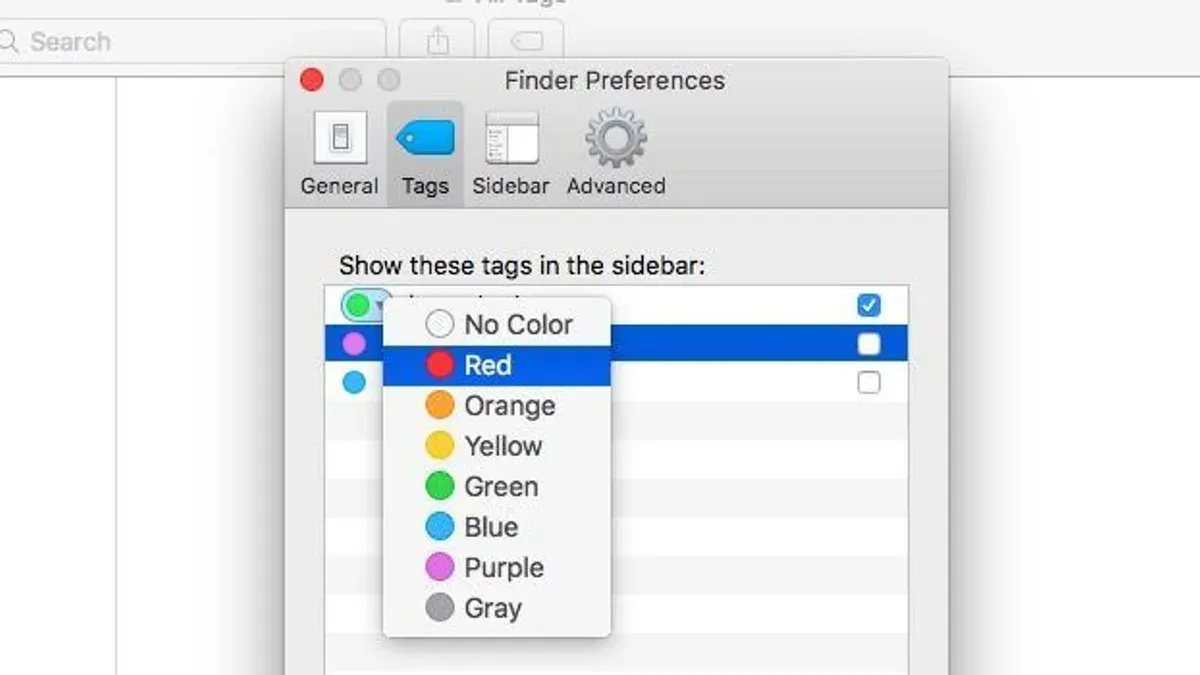 Searching and Filtering Files by Color Tags in Finder – how to add color tags to files in Finder