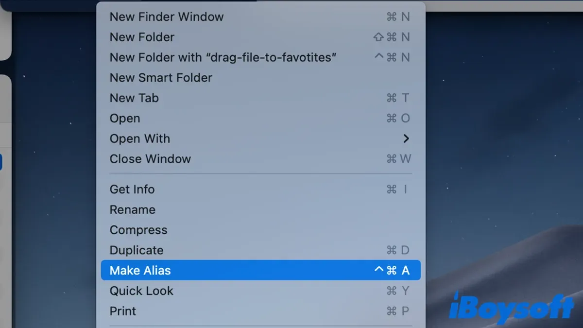Creative Uses of Finder Aliases Beyond Basic File Access – how to create an alias in Finder