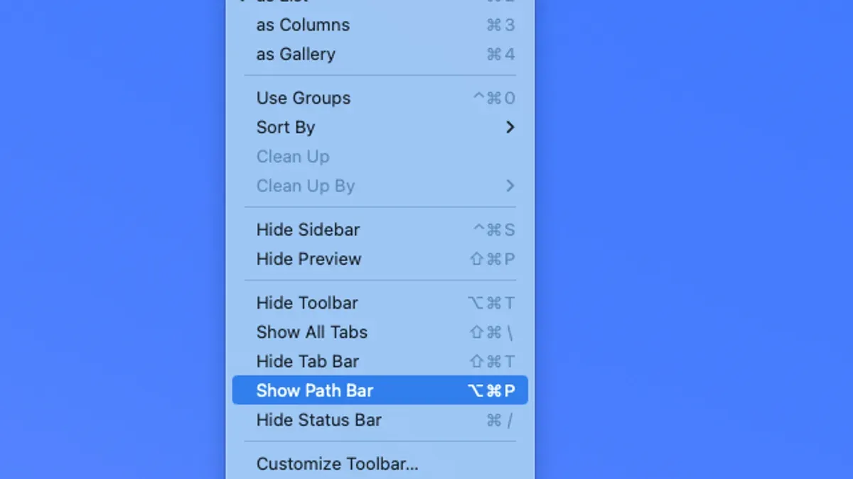 Using the Path Bar to Navigate and Manage Files More Efficiently – how to show the path bar in Finder