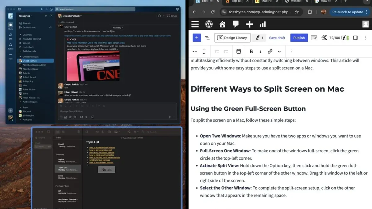 Step-by-Step Guide to Activating and Using Split Screen on MacBook Pro M1 Pro – how to use split screen on MacBook Pro M1 Pro