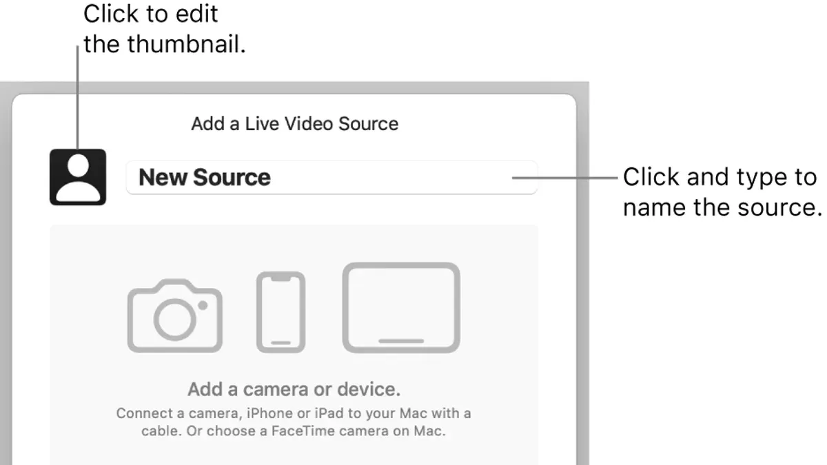 How to use a picture on Keynote alongside live video – how to add live camera video in Keynote