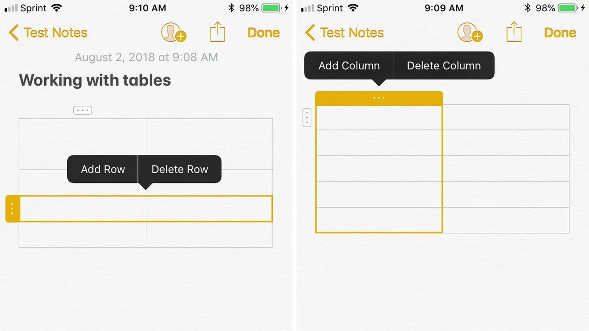 How to create and customize tables in the Notes app on Mac – how to add a table in Notes app