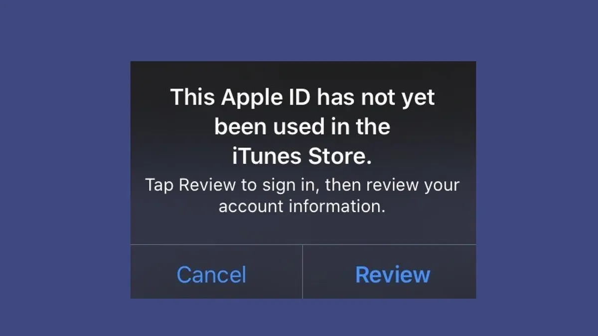 Complete Your Apple ID Setup for the iTunes Store – this Apple ID has not yet been used in the iTunes Store on Mac fix