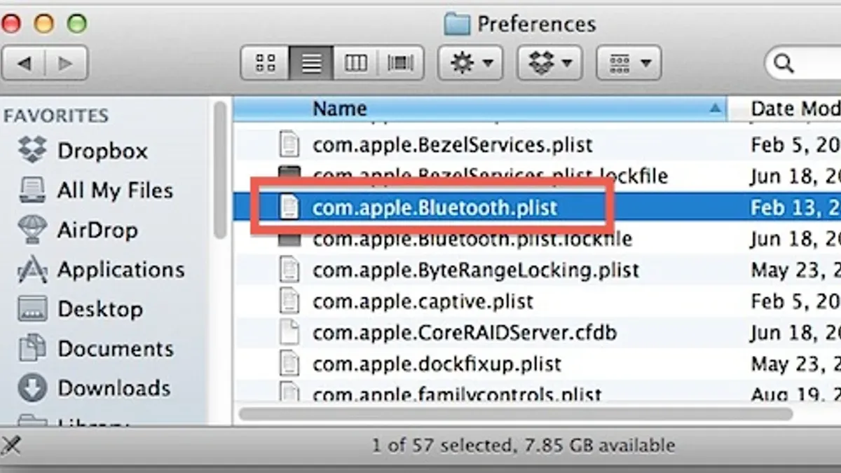 Delete Bluetooth Configuration Files Safely – Bluetooth not available on Mac fix
