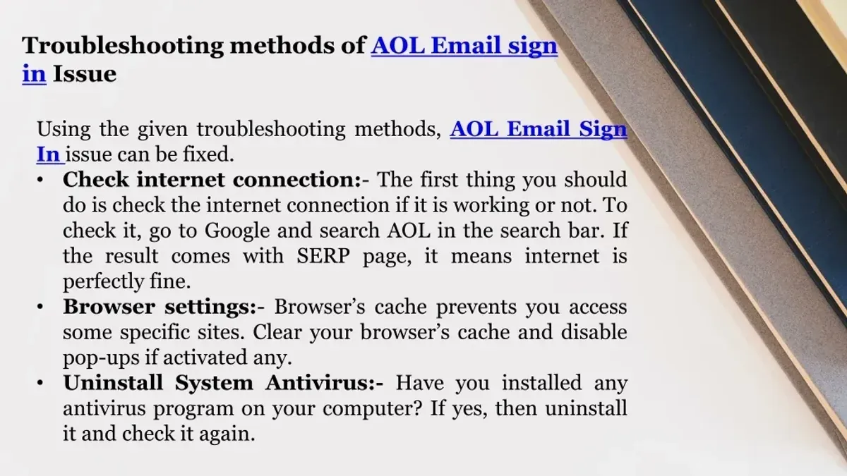 Troubleshooting common issues when changing AOL Mail password – how to change AOL Mail password