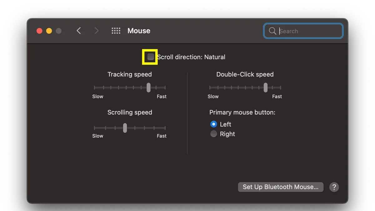 How to change the mouse wheel direction on Mac for external mice – how to change the mouse scroll direction on Mac