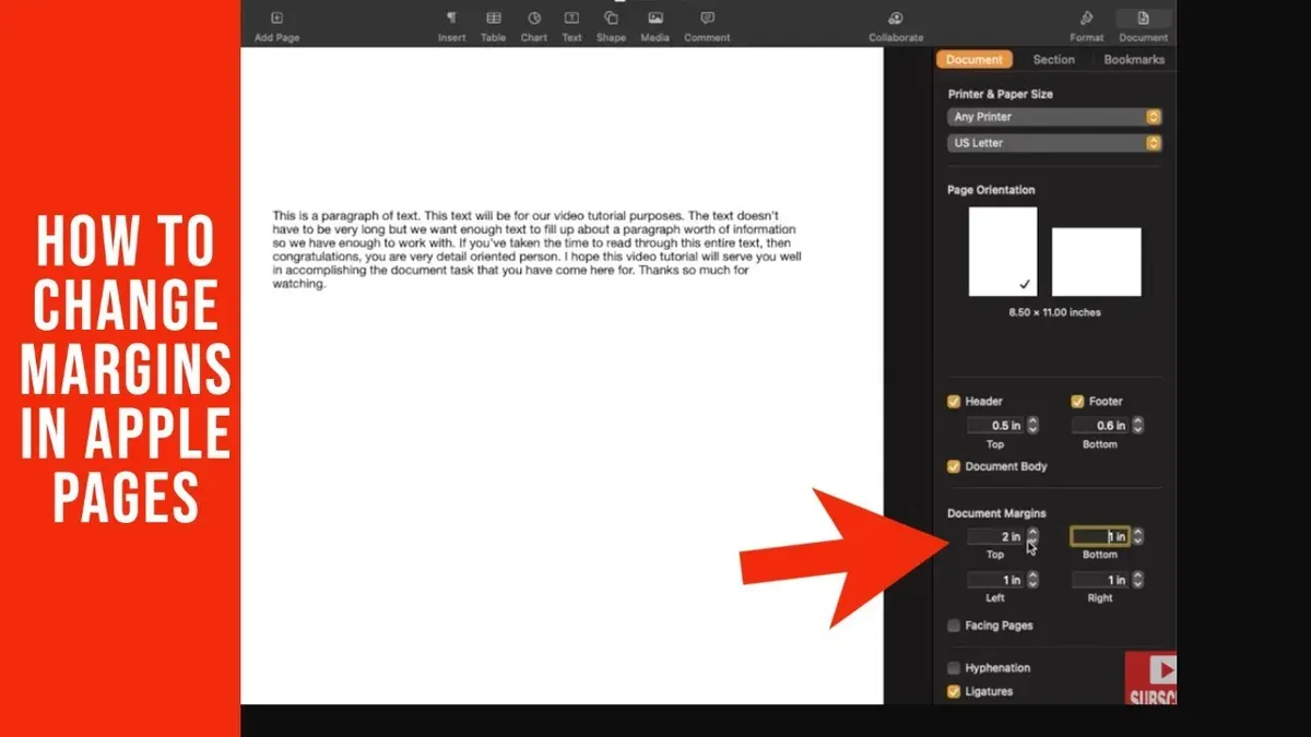Change page margins in Pages on iPad – how to change page margins in Pages