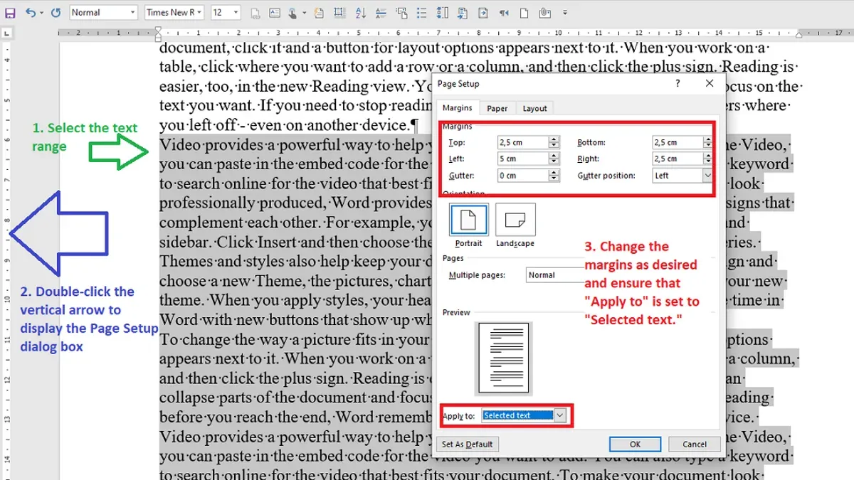 Change margins for specific pages in Pages and Word – how to change page margins in Pages