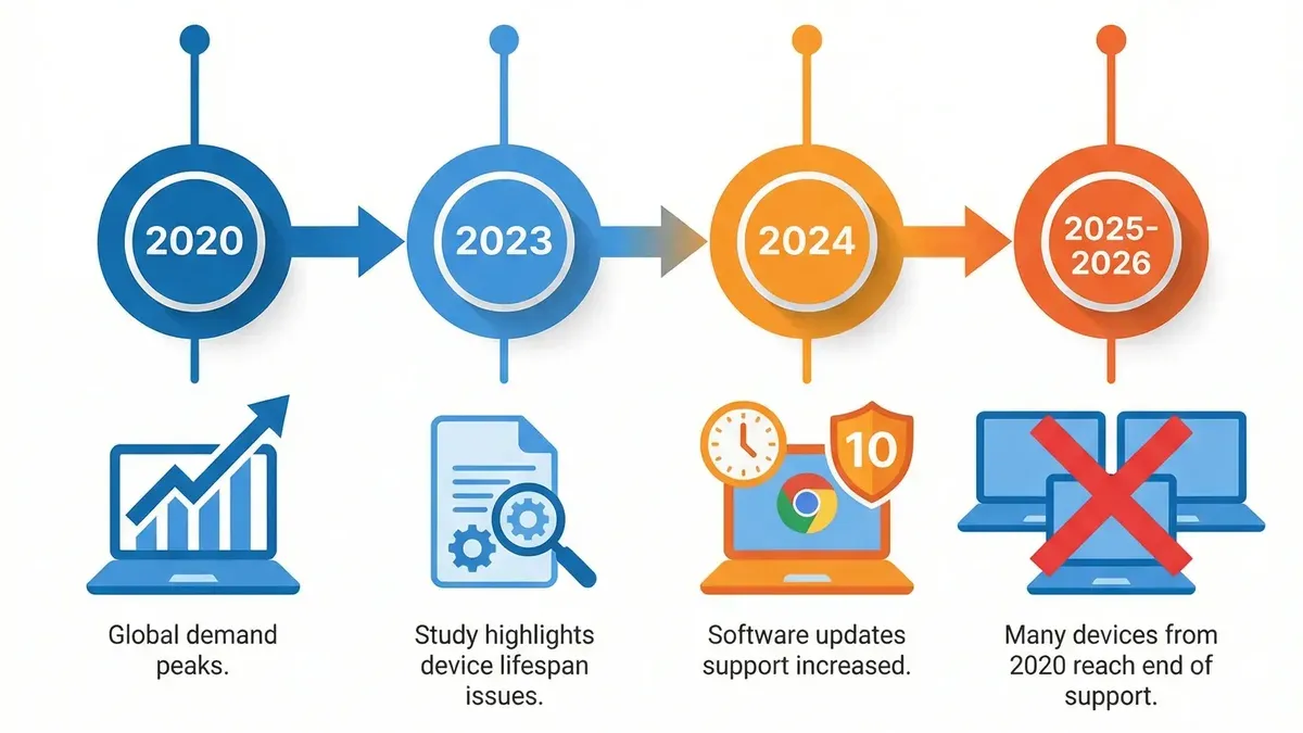 Access and use Chromebook history and developer tools effectively – Chromebooks implementation timeline