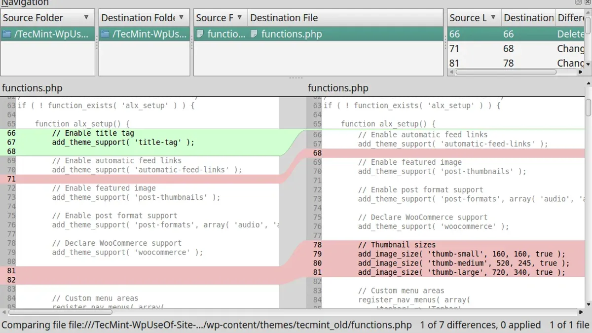 Step 2: Basic diff command usage to compare two files – how to compare two files with diff in Mac Terminal