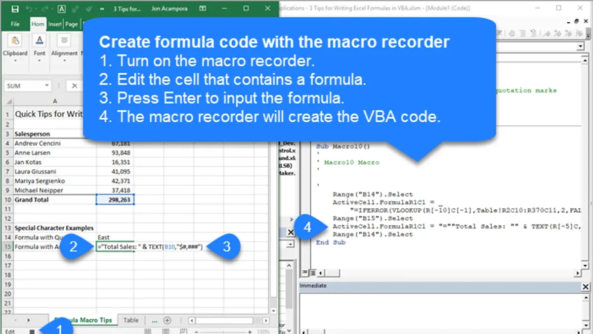 How to make a macro in Excel by writing VBA code on Mac – how to create a macro in Excel on Mac