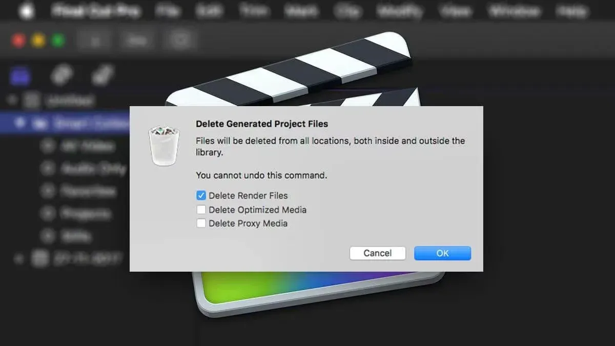 How to delete unused render files in Final Cut Pro – how to delete render files in Final Cut Pro