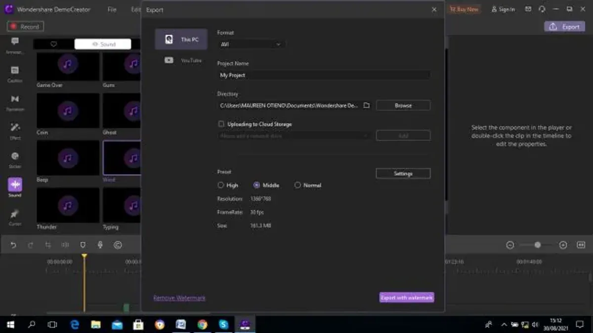 Save and export your iMovie project with detached audio – how to detach audio from video in iMovie