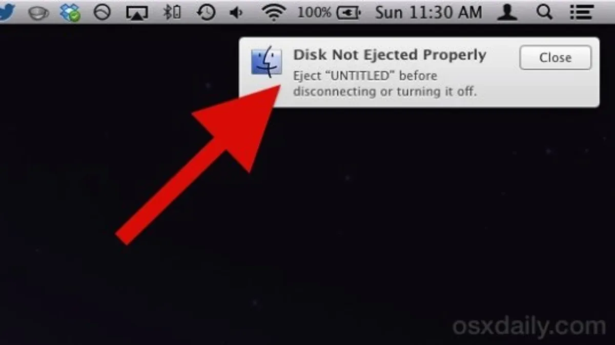 Avoid Disconnecting Disks During Data Transfer – disk not ejected properly on Mac fix