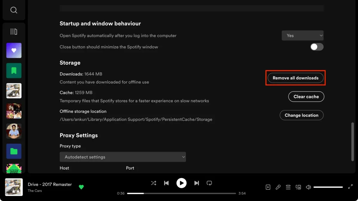 Managing downloaded songs and storage on your Mac – how to download songs offline in Spotify on Mac