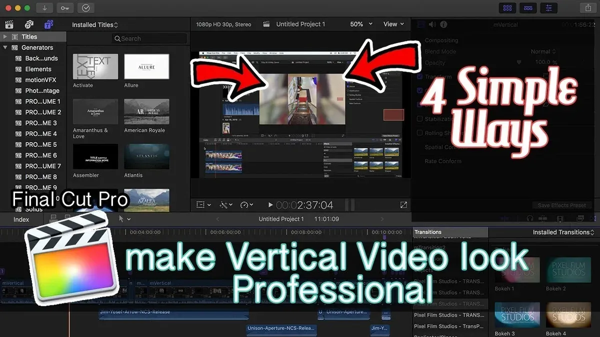 How to use Final Cut Pro as a vertical video editor – how to edit vertical video in Final Cut Pro