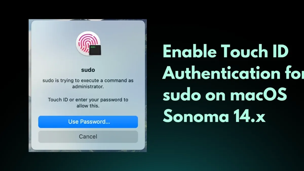 Troubleshoot common issues enabling Touch ID for sudo – how to enable Touch ID for sudo in Mac Terminal