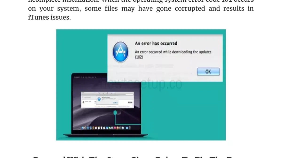 Troubleshoot Common Failure Points and When to Seek Expert Help – error 102 on install on Mac fix
