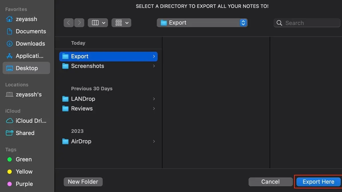 Export Apple Notes to PC or Other Apps – how to export all notes in Notes app