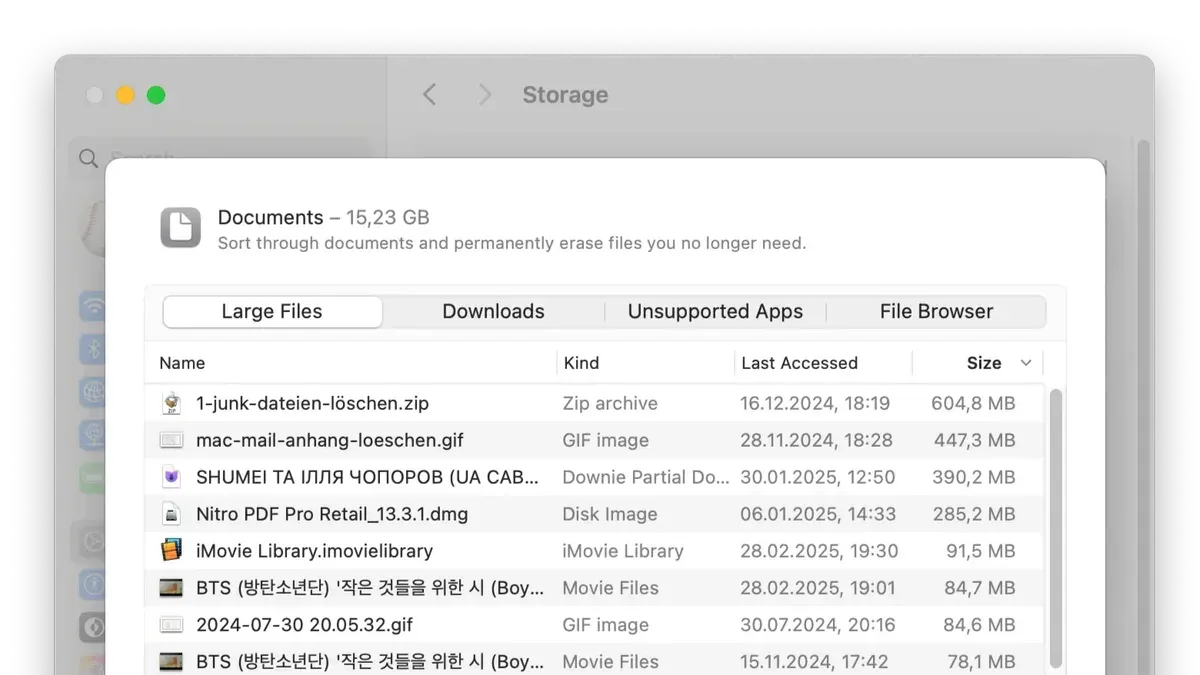 How to find largest files on Mac with 'du' and sorting – how to find large files in Mac Terminal