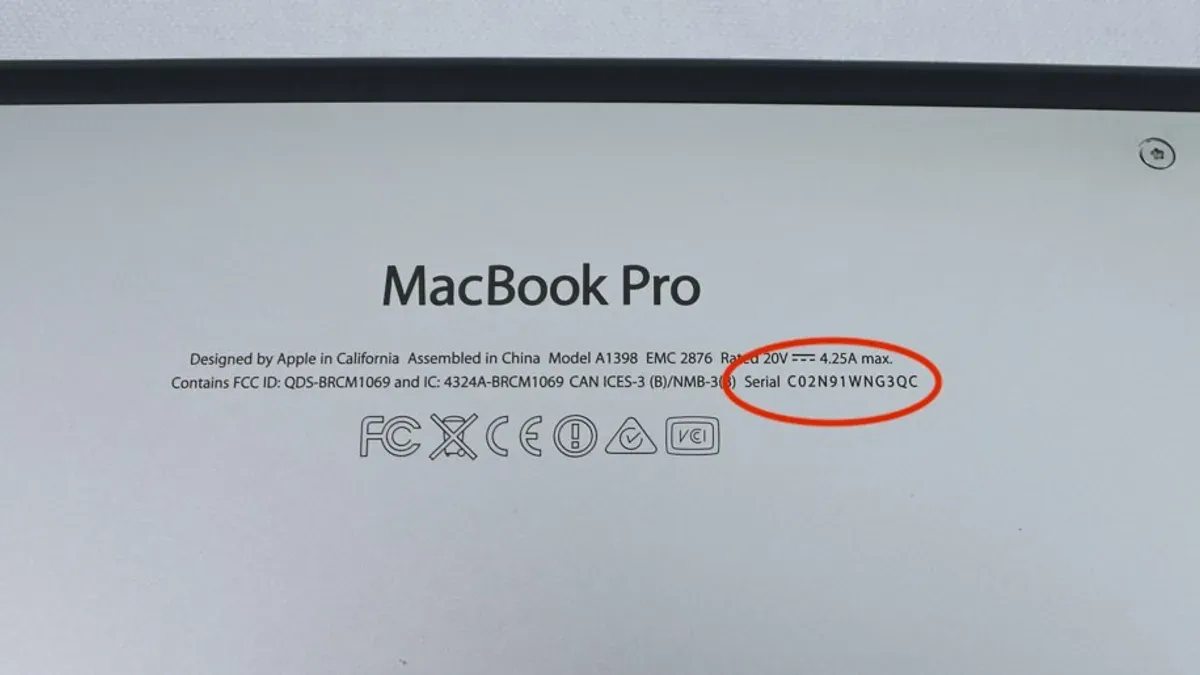 Where to find the Mac serial number physically and how it relates to Terminal info – how to find Mac serial number in Mac Ter