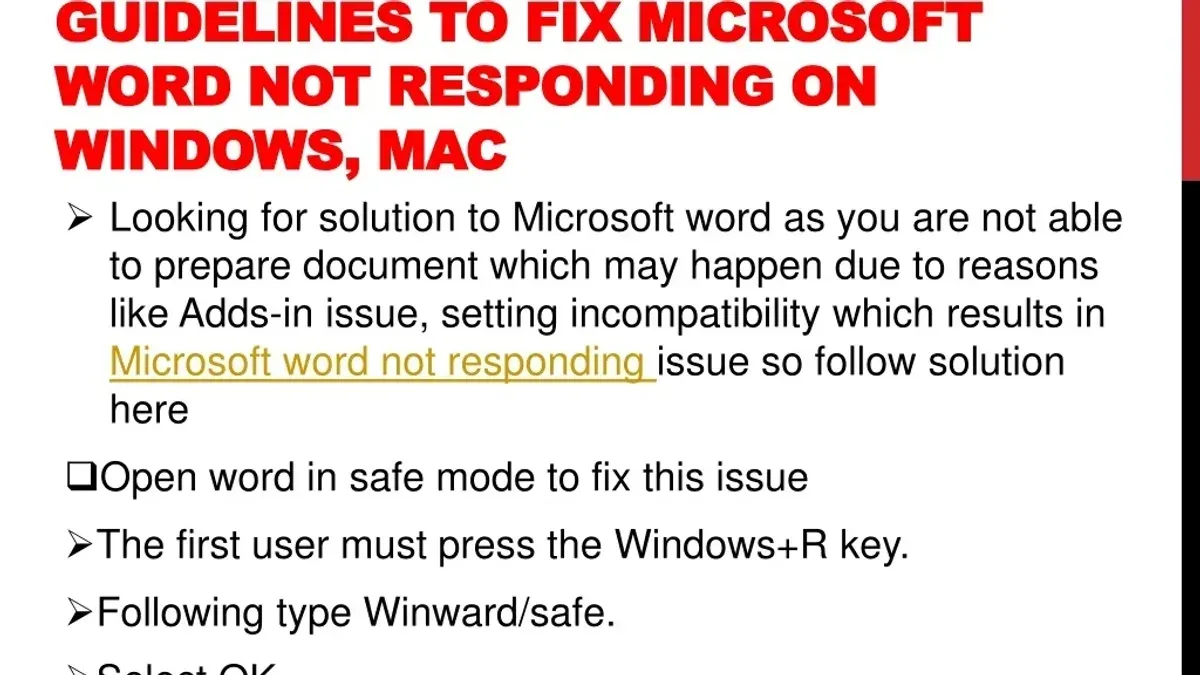 Troubleshooting Common Failure Points When Microsoft Word Is Not Responding on Mac – how to fix Microsoft Word Word not respo