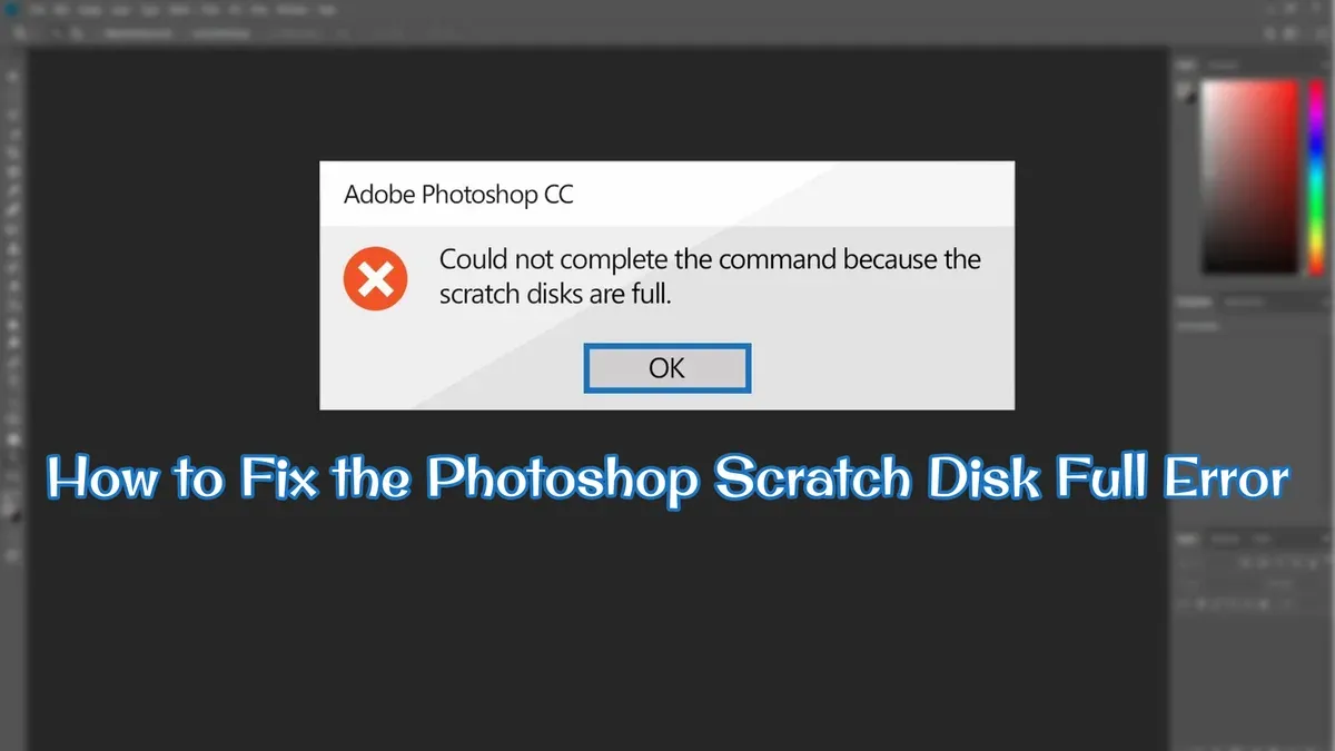Troubleshooting common failure points when 'Photoshop scratch disk full' persists on Mac – how to fix Photoshop scratch disk