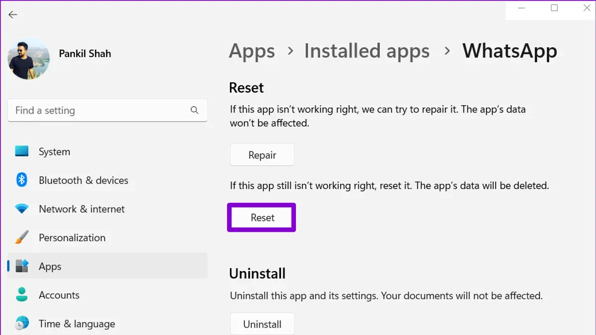 Check and Reset Your WhatsApp Desktop Connection – how to fix WhatsApp Desktop not syncing on Mac