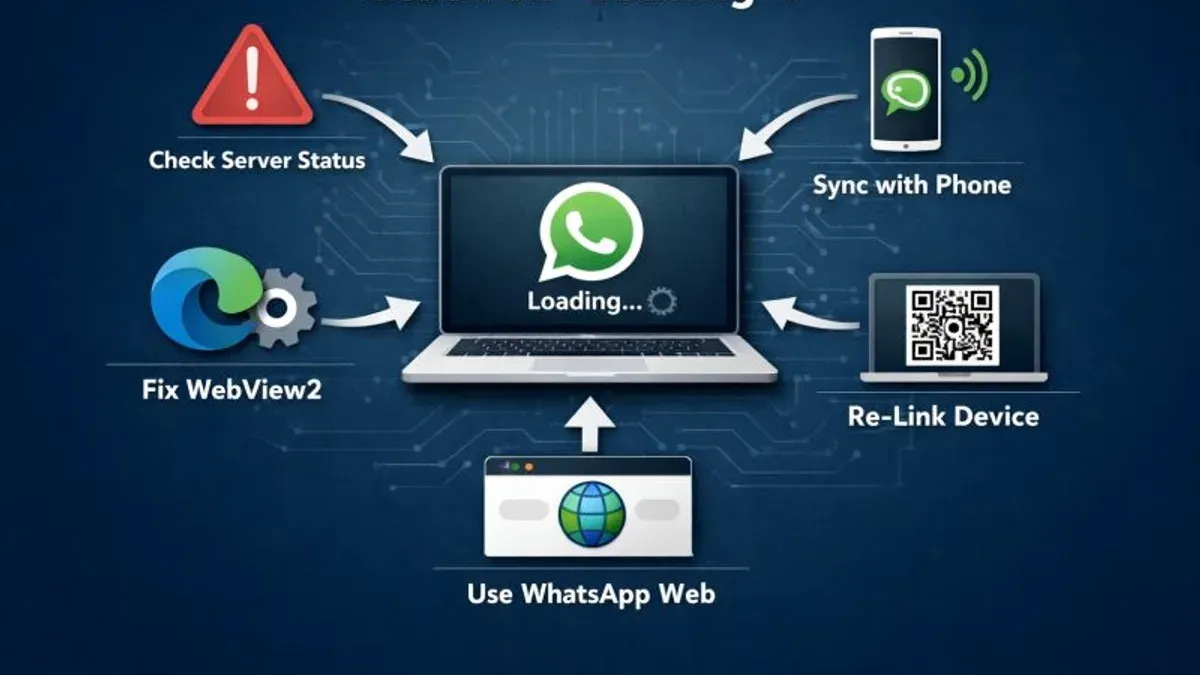Troubleshoot Common Syncing Failure Points – how to fix WhatsApp Desktop not syncing on Mac
