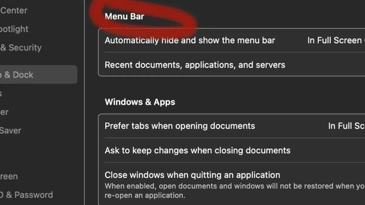 How to stop the menu bar from hiding if auto-hide is enabled – how to hide the menu bar on Mac