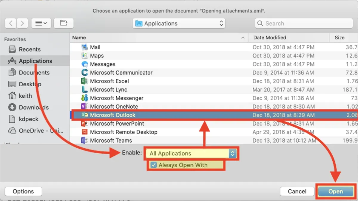 How to open.eml file in Outlook on Mac – how to open .eml file on Mac