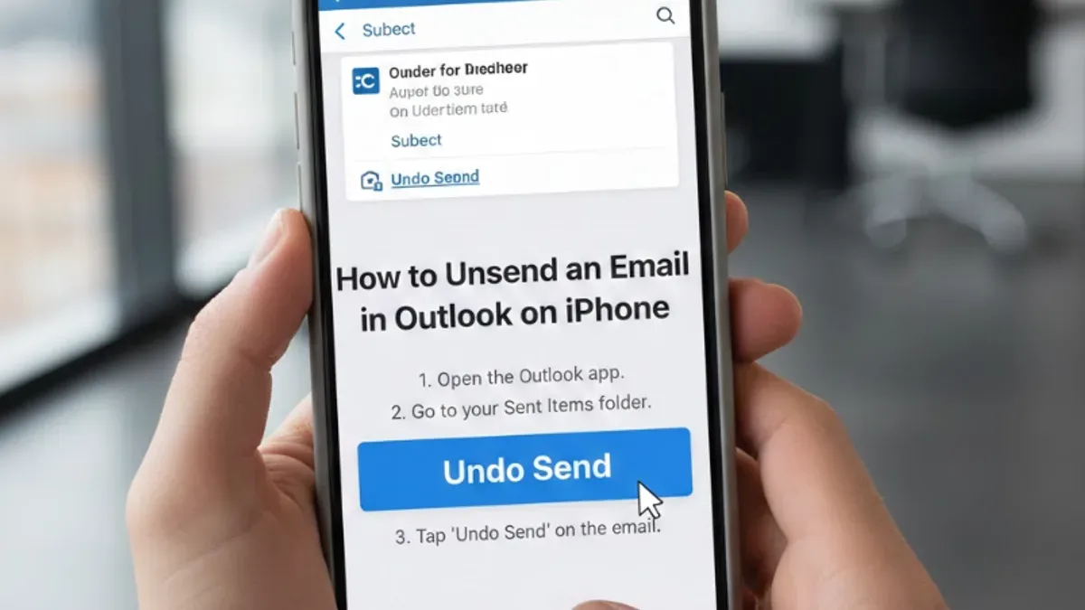 How to unsend an email in Outlook app on iPhone – how to unsend an email in Mail app
