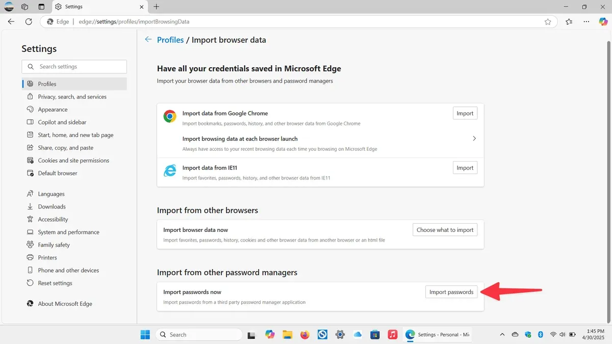 How to manage and verify your passwords after import – how to import passwords from Chrome in Passwords app