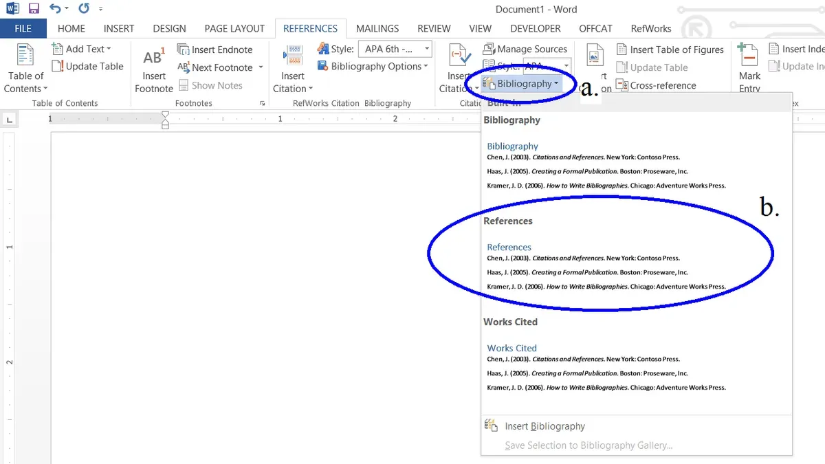 Insert a bibliography or works cited page automatically – how to insert citations in Microsoft Word on Mac
