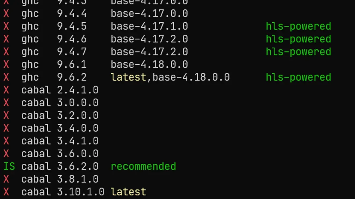 Installing GHC and Cabal with GHCup and verifying setup – how to install Haskell GHCup on Mac
