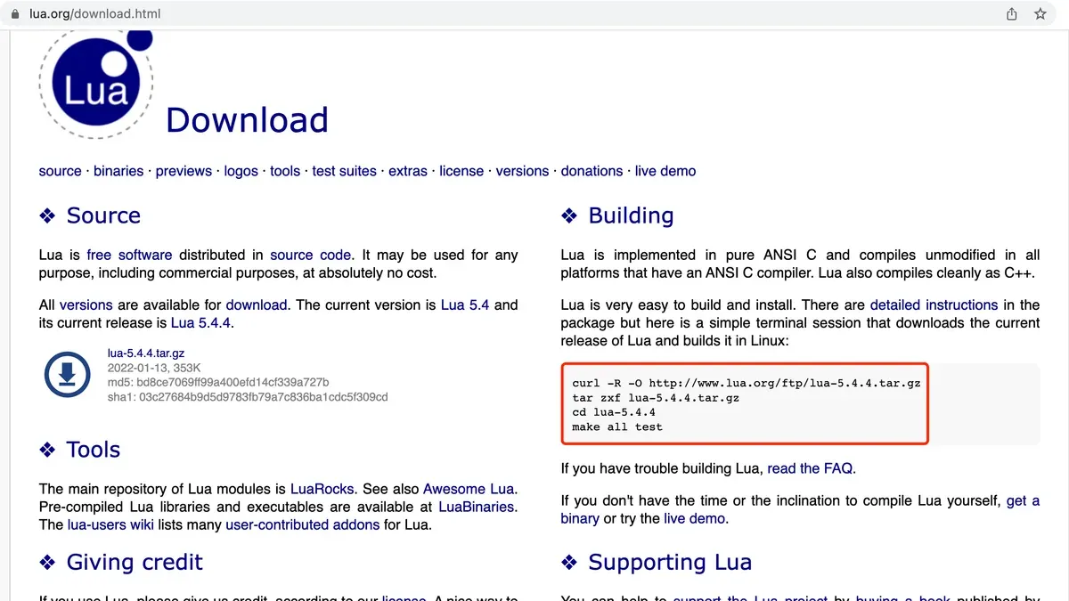 Install Lua on Mac by building from source – how to install Lua on Mac