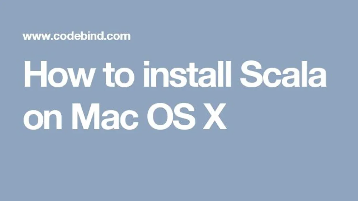Troubleshooting common installation issues on Mac – how to install Scala on Mac