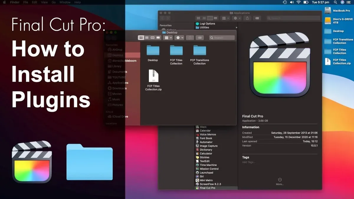 Install the Plugin into Final Cut Pro – how to install third party plugins in Final Cut Pro