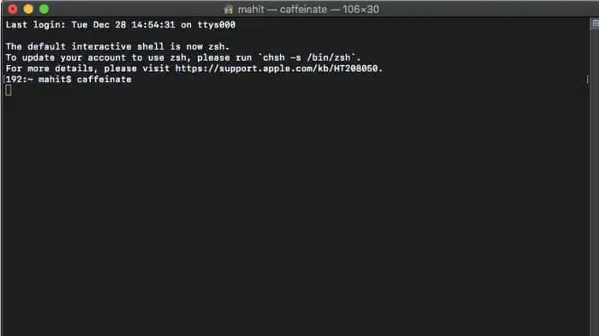 When not to use caffeinate and alternative methods – how to keep Mac awake with caffeinate in Mac Terminal