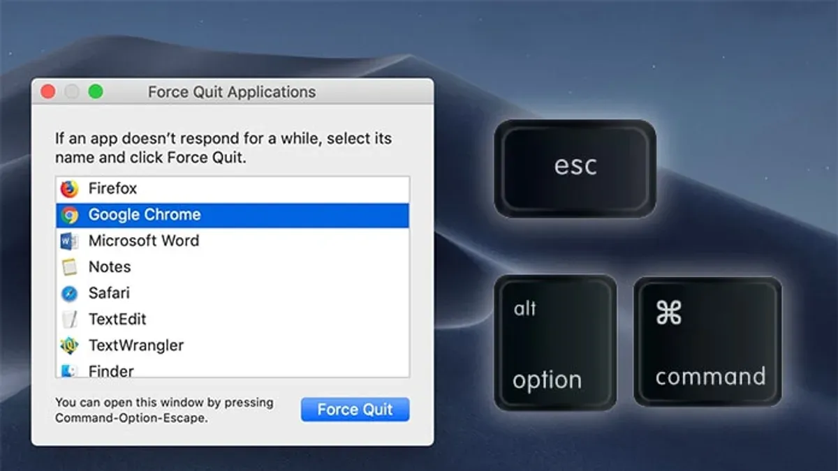 How to open Mac Force Quit and use the shortcut – mac force quit