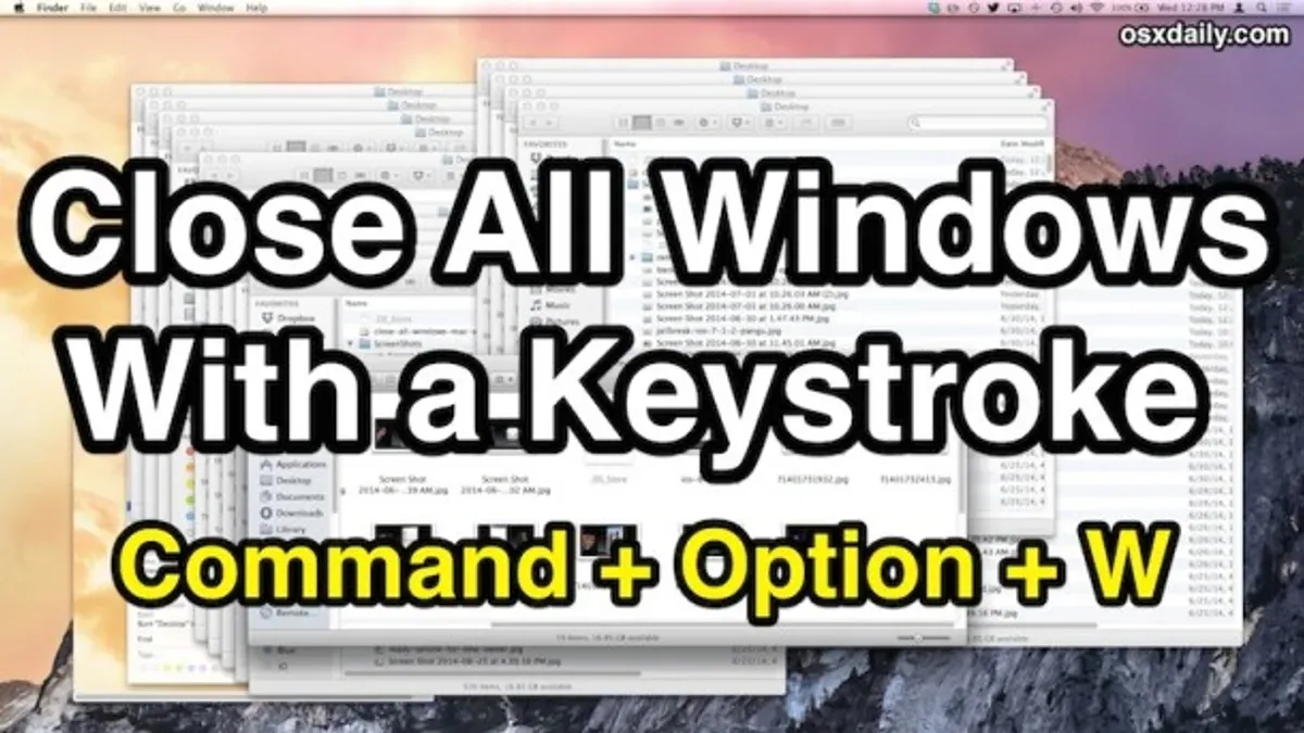 How to close all windows on Mac when shortcuts don’t work as expected – Mac keyboard shortcut to close all windows