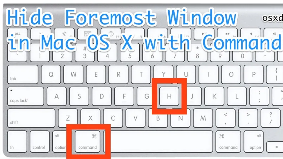 Practical tips for incorporating the hide shortcut into your workflow – Mac keyboard shortcut to hide an app