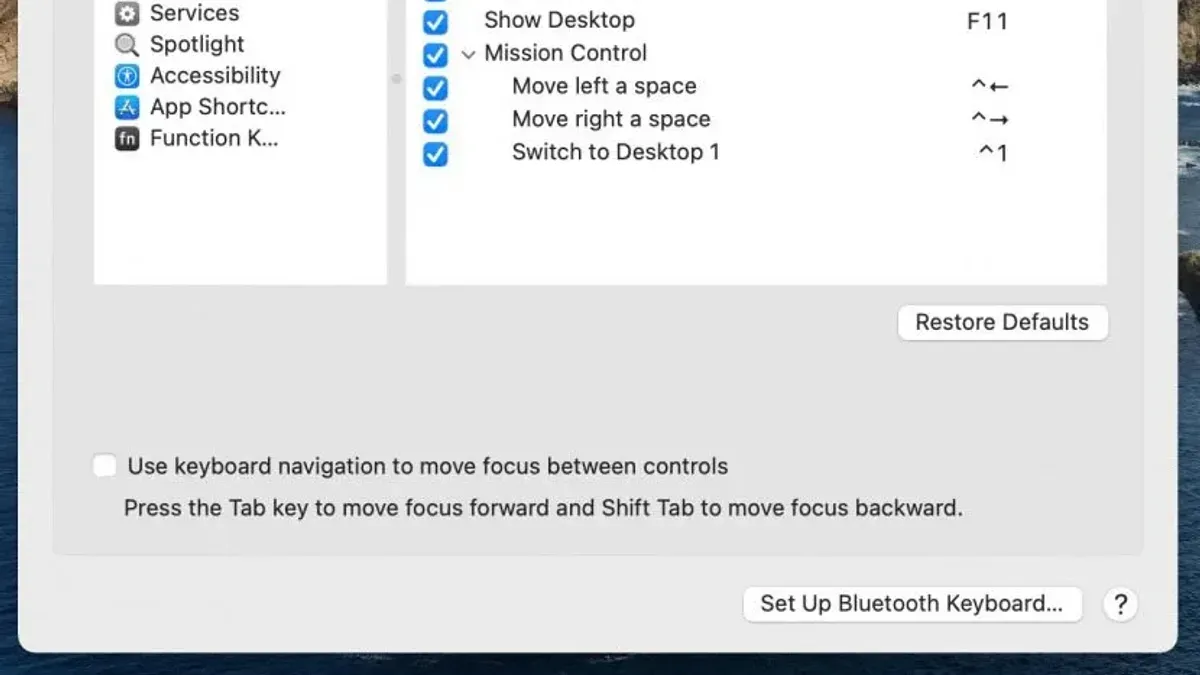 Customizing the shortcut for Notification Center to suit your workflow – Mac keyboard shortcut to open Notification Center