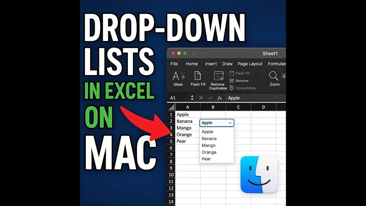 How to create dropdown list on Excel on Mac – how to make a dropdown list in Excel on Mac
