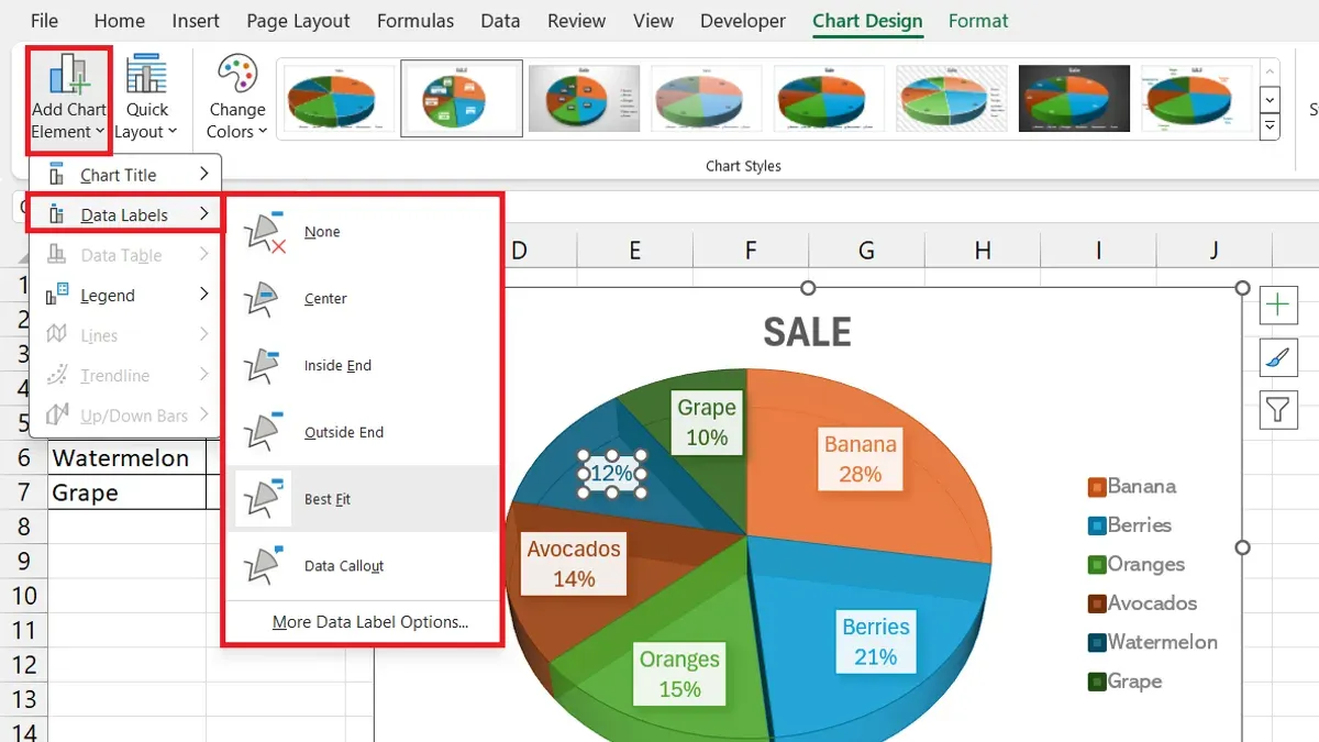 How to create a pie of pie chart in Numbers – how to make a pie chart in Numbers