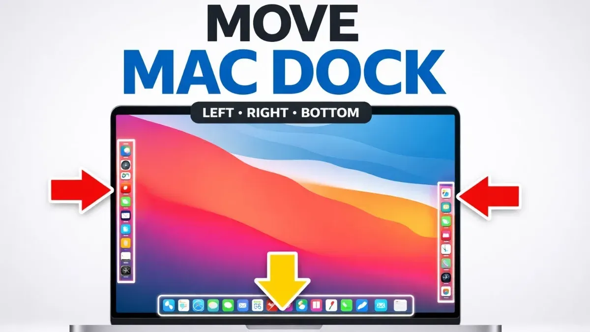 How to move the Dock to the right or bottom on Mac – how to move the Dock to the left on Mac