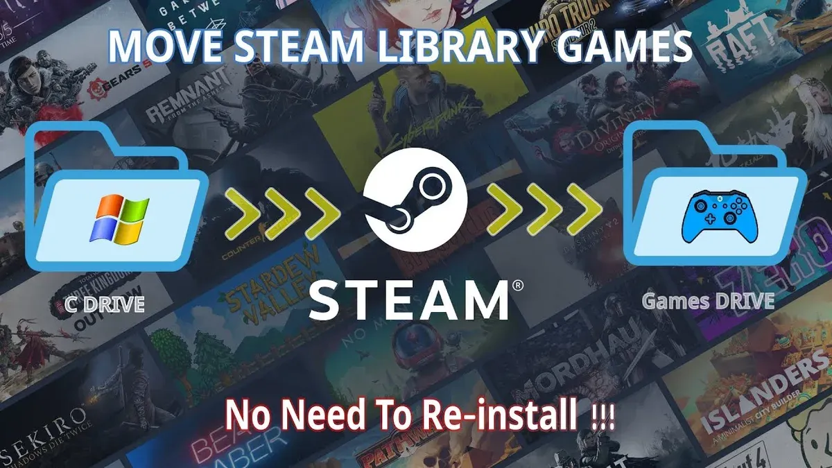 Moving existing games to the external drive using Steam's built-in tools – how to move library to external drive in Steam on