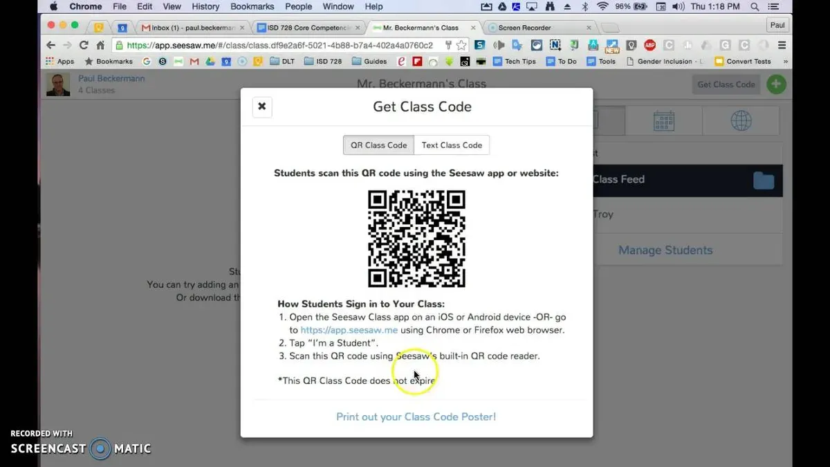 How to get class codes and add students or teachers in Seesaw – moving from Seesaw to ClassDojo checklist