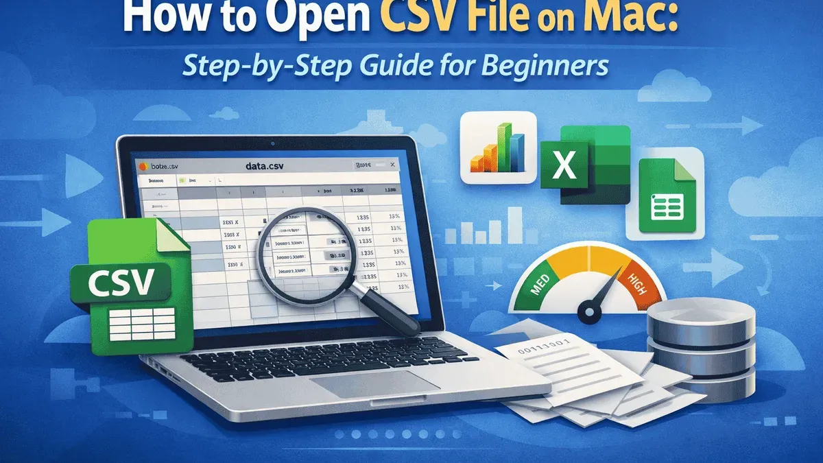 How to open large CSV files on Mac effectively – how to open .csv file on Mac