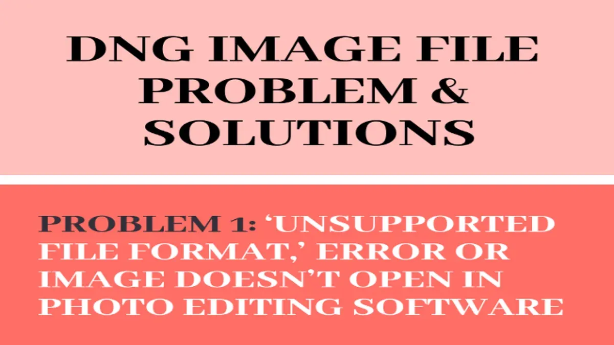 Troubleshooting common issues when opening.dng files on Mac – how to open .dng file on Mac